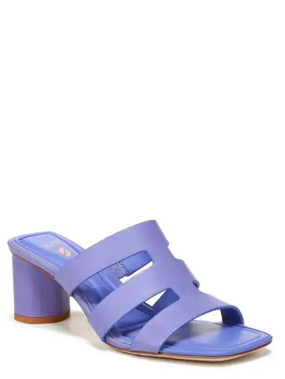 Women's Lilac Strappy Block Heel Slide Sandal NWOB SZ 8.5